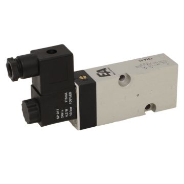 5/2-way solenoid valve 1/4 "24VDC Ex, ExmbIICT5, 3-10bar,with manual override, Aluminum 