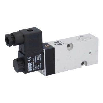 3/2-way solenoid valve Namur DN6, 110V50-60Hz, 3-10bar with manual override Aluminum / NBR