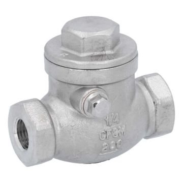 Check valve 1/4 ", PN16, Stainless steel / metal