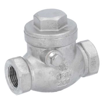 Check valve 3/8 ", PN16, Stainless steel / metal