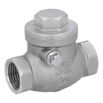 Check valve 1/2 ", PN16, Stainless steel / metal