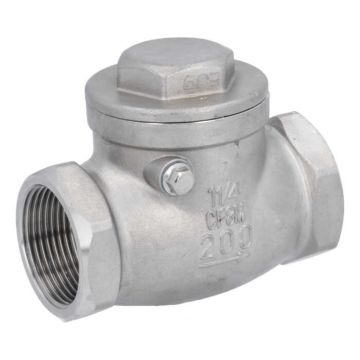 Check valve 4/11 ", PN16, Stainless steel / metal