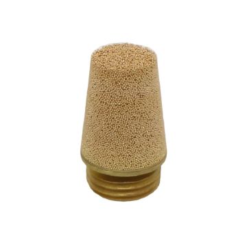 Silencer 1/4", brass/sintering bronze