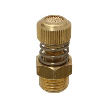 Thredtle with silencer 1/8", brass