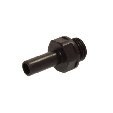 Threaded plug nipple, cylindr.,D04-G1/8", plug connection plastic