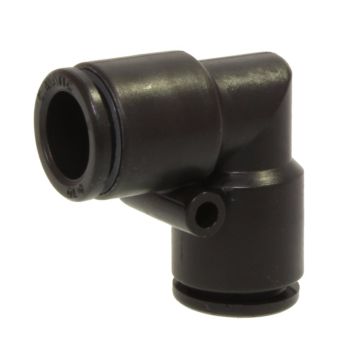 Elbow hose connector D04, plastic, automatic plug connection