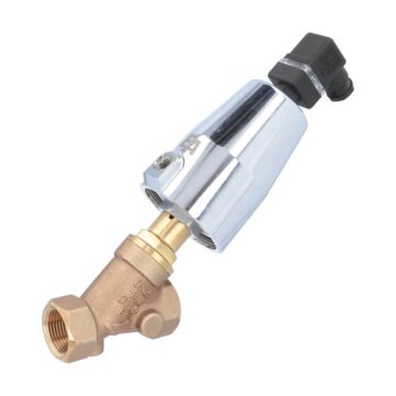 Pressure actuated valve, G1 ", SK63-brass, ES1, Rotguß / PTFE, to rest against Medium