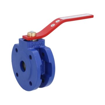 Kompakt-Kugelhahn DN25, PN16 GG25/PTFE-NBR, messing-Hartverchromt