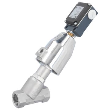 Pressure actuated valve, G3 / 4 ", SK50-stainless , Stainless steel / PTFE, acting against medium