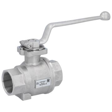 Kugelhahn 11/2", DIN-DVGW W570-1, PN10, ISO5211 Edelstahl/PTFE-EPDM, Innengewinde, DIN3202-M3