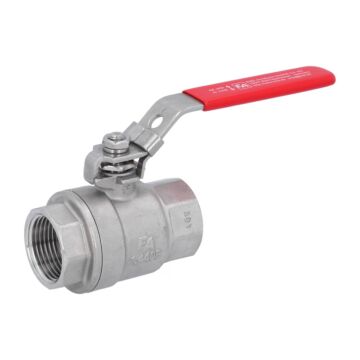 Kugelhahn 1", PN64, Edelstahl 1.4408/PTFE 2-teilig, Innengew. voller Durchgang