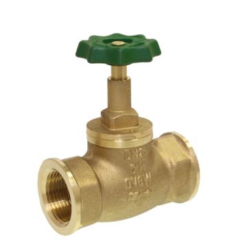 Globe Valve 3/8 ", PN10, DIN3512, Brass / NBR-EPDM