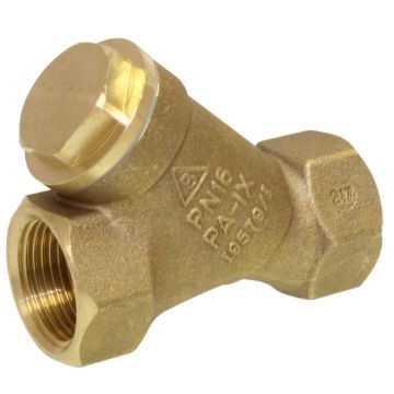 Strainer 3/8 ", PN16, brass, Mesh width 0.5 mm