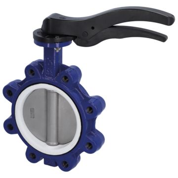 Lug butterfly valve DN150, PN16, length EN558-20, Ductile rion/PTFE/stainless steel 1.4408