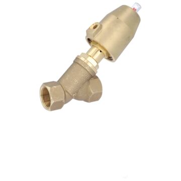 Pressure actuated valve, G1 ", SK50-brass, OS, brass / PTFE NBR, acting against medium