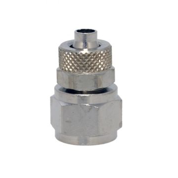 Straight D10-G1/4", pneumatic fittings, brass nickel-plated