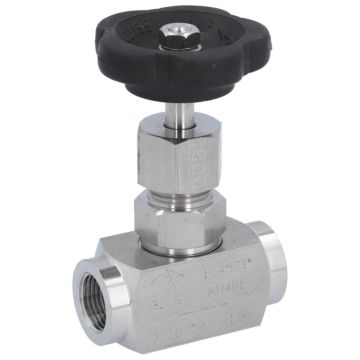 Needle valve 1/4 ", PN400, Stainless steel 1.4571 / PTFE