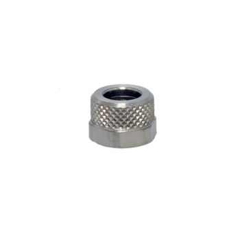 Hexagon Nut for hose D05/08, brass nickel-plated