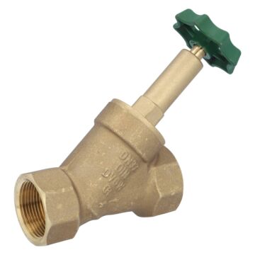 Angle seat valve 11/4 ", PN16, brass / NBR-EPDM