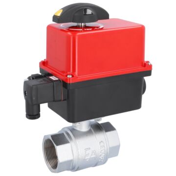 Kugelhahn-KA, 11/2", mit Antrieb-RT20-007 Ms./PTFE-FKM, 230V 50Hz, Laufzeit 9...13sek.