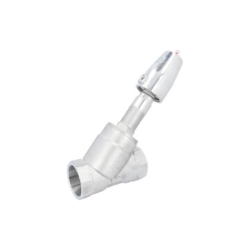 Pressure actuated valve, G21 / 2 ", SK63-stainless Stainless steel / PTFE, acting against medium