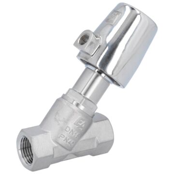 Pressure actuated valve, G1 / 2 ", SK32-stainless , to stainless steel / PTFE, calm with medium