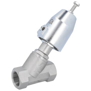 Pressure actuated valve, G1 ", SK50-brass, HB Stainless steel / PTFE, acting against medium