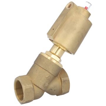 Druckgesteuertes Ventil, G11/4", SK50-Ms., OS Ms/PTFE-NBR, Ruhe auf, gegen Medium