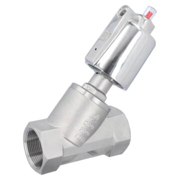 Druckgesteuertes Ventil, G11/2", SK50-Ed., OS Edelstahl/PTFE, Ruhe auf, gegen Medium