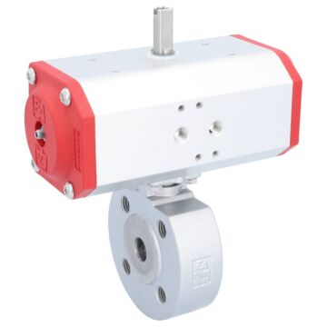 Kugelhahn-ZK, DN15, mit Antrieb-EE, EW55 Stahl/PTFE-FKM, federrückstellend