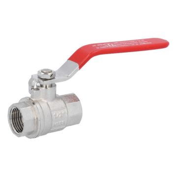 Ball valve 1/2 ", PN30, brass / PTFE-NBR, Female, full bore