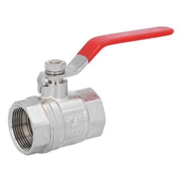 Ball valve 11/4 ", PN30, brass / PTFE-NBR, Female, full bore