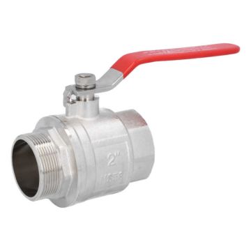 Ball valve 2 ", PN30, brass / PTFE-NBR, Male / Female, full bore