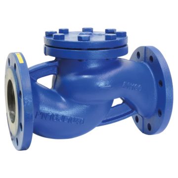 Check valve DN15, PN16, Cast iron-25, for horizontal installation