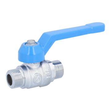 Ball valve 3/8 ", PN40, brass / PTFE FKM, External threads, full bore
