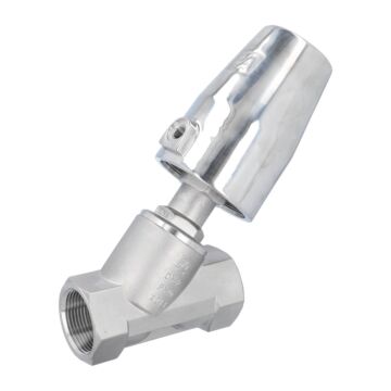 Pressure actuated valve, G11 / 4 ", SK63-stainless, Stainless steel / PTFE, acting against medium