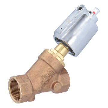 Druckgesteuertes Ventil, G11/4", SK50-Ms., OS Rotguß/PTFE, Ruhe auf, gegen Medium