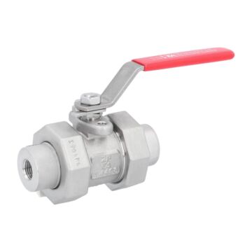 Kugelhahn 1/4", PN200, 1.4408/PTFE 5-teilig, Innengew. voller Durchgang