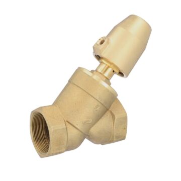 Pressure actuated valve, G2", SK50-brass, OS, Ms/PTFE-NBR, normally closed, with flow