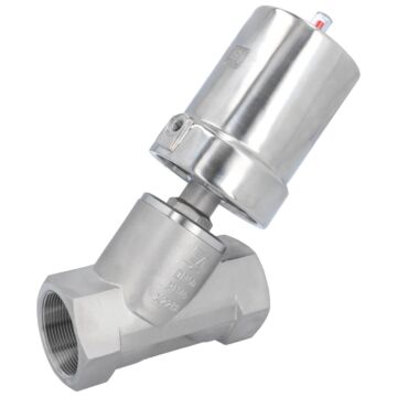 Druckgesteuertes Ventil, G2", SK80-Ed., OS Edelstahl/PTFE, Ruhe zu, gegen Medium