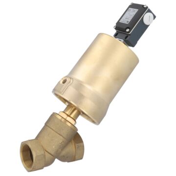 Pressure actuated valve, G11 / 4 ", SK80-brass, ES, brass / PTFE NBR, acting against medium