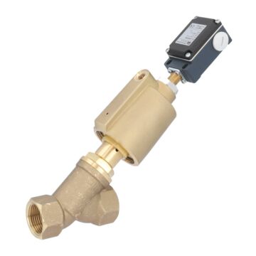 Pressure actuated valve, G1 ", SK50-brass, ES, brass / PTFE NBR, Normally open against Medium