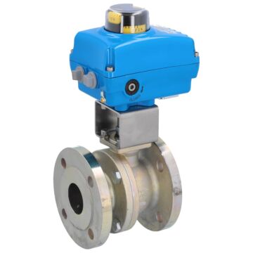 Kugelhahn, PN16, Antrieb NE GS-C25/PTFE-FKM-Graphit, elektrisch betätigt