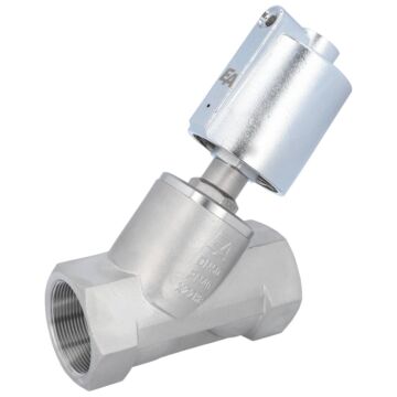 Druckgesteuertes Ventil, G2", SK63-Ms. Edelstahl/PTFE, Ruhe auf, gegen Medium