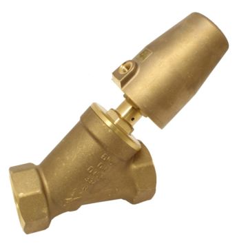 Pressure actuated valve, G21 / 2 ", SK63-brass, brass / PTFE, to rest with medium