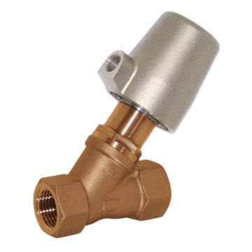 Pressure actuated valve, G1/2", SK32-brass, AX, bronze/PTFE, normally closed, in flow direction