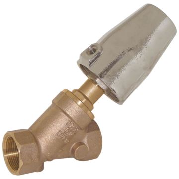 Pressure-actuated-valve, G1/2", SK50-br, bronze/PTFE,normally closed with flow