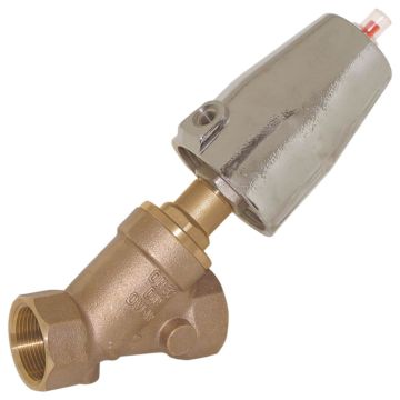 Pressure actuated valve, G1 / 2 ", SK50-brass, OS, Rotguß / PTFE, to rest with medium