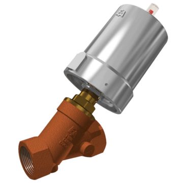 Pressure actuated valve, G1 ", SK80-brass, OS, Rotguß / PTFE, to rest against Medium