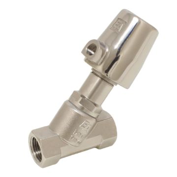 Pressure actuated valve, G1 / 2 ", SK32-brass, to stainless steel / PTFE, calm with medium